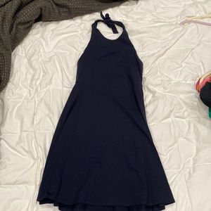 Dark blue navy halter dress by Susana Monaco, size small